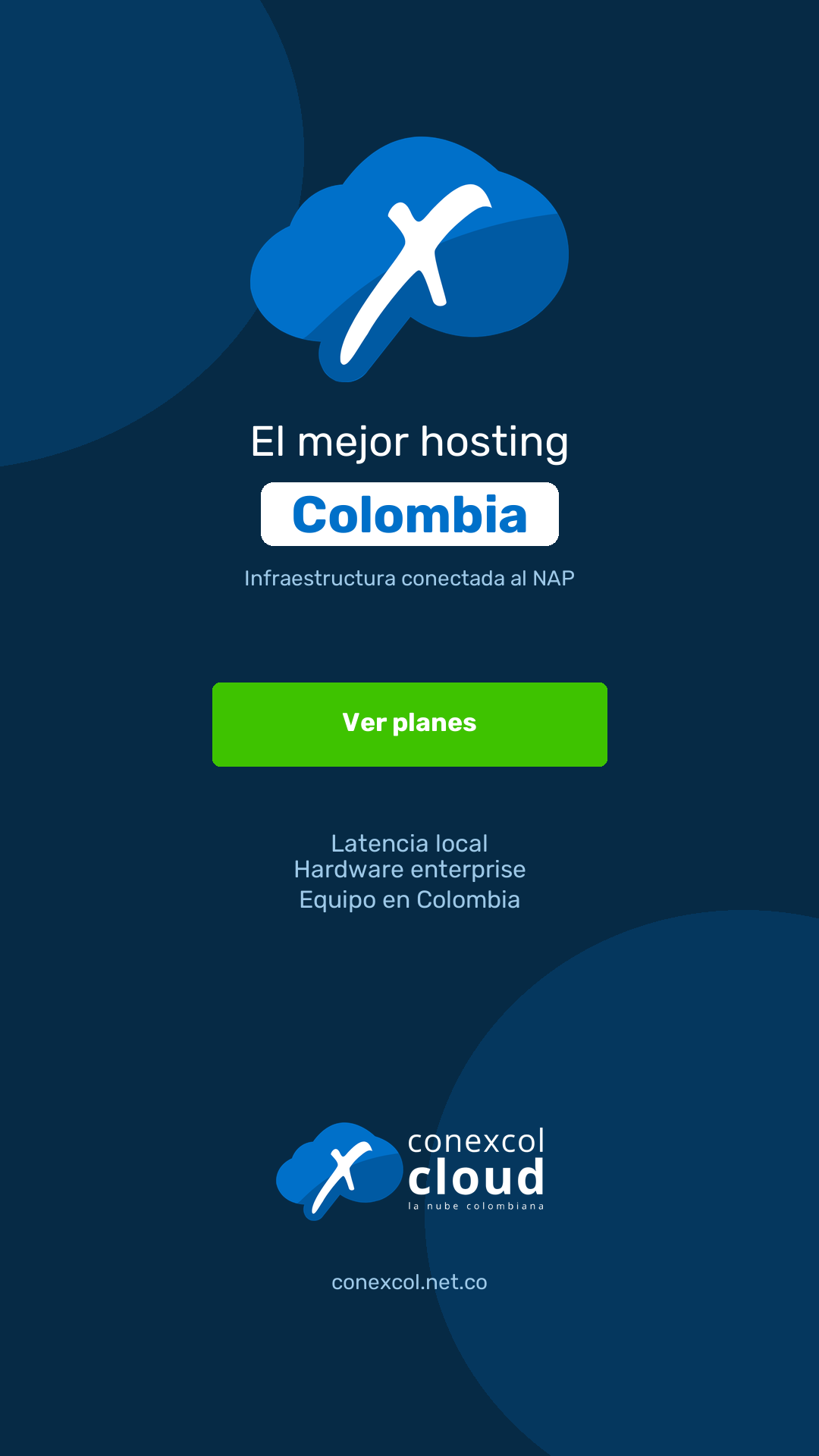 Pieza 1080 por 1920: el mejor hosting Conexcol en Colombia