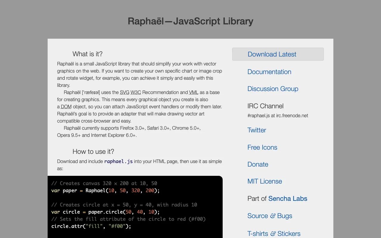 Captura de Raphael, tomada de su sitio web oficial
