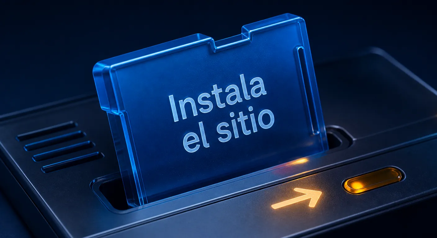 Cartucho de cristal encajando en el hosting: instalar el sitio con Softaculous