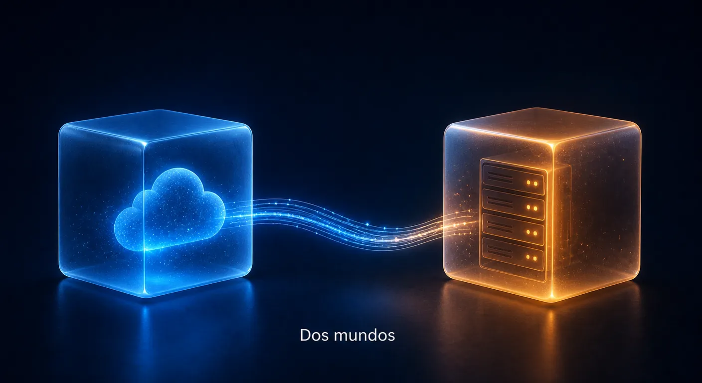 Infraestructura híbrida: nube y entorno local conectados