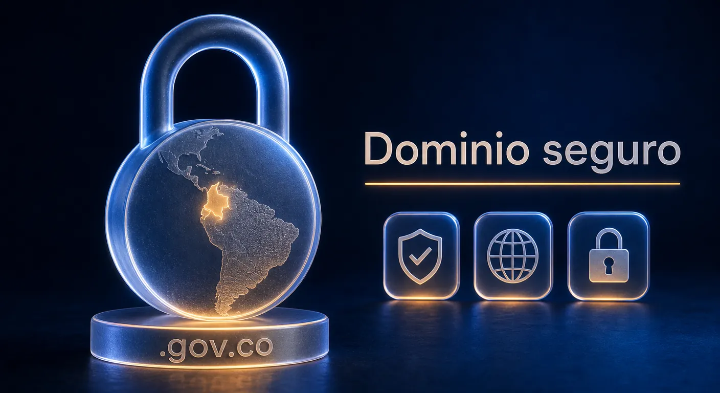 Candado de cristal sobre .gov.co: dominio seguro para organizaciones estatales
