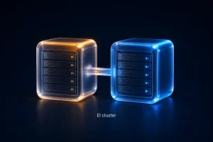 Dos nodos de cristal: hosting cluster
