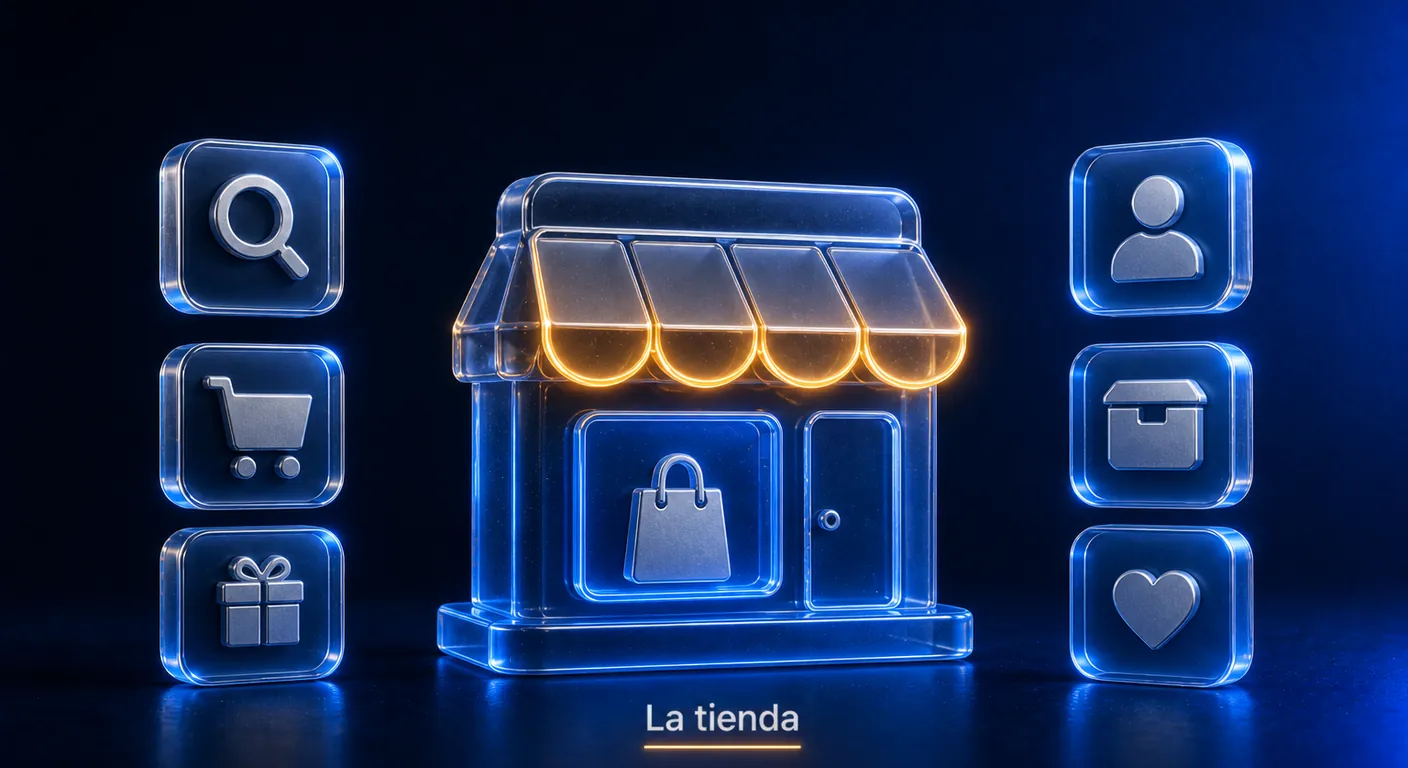 Escaparate de cristal: tienda en WordPress